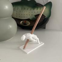 Medieval Style Pen Holder Resin Figure Desk Decoration Decoration Pencil Organizer  Office Worker balta