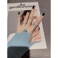 Chic Light Luxury Index Finger Ring - Women's Cold European/American Style Size 6
