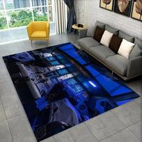Fighter Aircraft Control Cockpit Cabin Carpet Rug for Home Living Room Bedroom Sofa Doormat Decor,Area Rug Non-slip Floor Mat 40x60cm