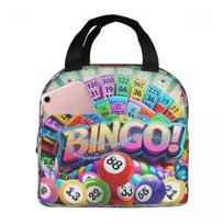 Best Play Bingo Game For Bingo Players Insulated Lunch Bag for Kids School Cooler Thermal Food Box Tote Lunch Boxes Container One Size