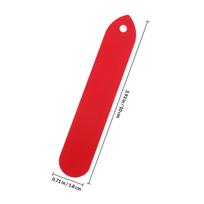 100Pcs Plastic Garden Plant Tags Punched Stake Labels Weatherproof Waterproof Writable PVC Plant Markers for Flower Herb raudona