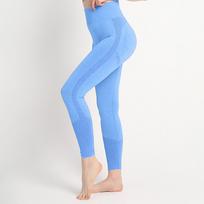 Women High Waist Seamless Leggings Stretchy Gym Pants Tummy Control Fitness Running Tights Workout Yoga Pants L