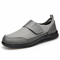Men's Summer Mesh Velcro Sneakers: Breathable, Versatile Casual and Outdoor Shoes 43 pilka
