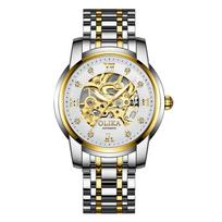 New TOP Brand Luxury Men's Watch With Box Men's Steel Nights Light Business Men's Mechanical Watches