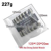 14-Piece Hex Handle Socket Wrench Set for Pneumatic Screwdrivers