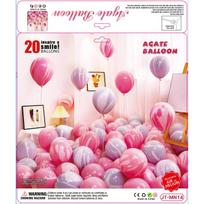 10  Agate Macaron Cartoon Balloons, Child-Safe, Colorful, Explosion-Proof, Ideal for Birthday Decorations.