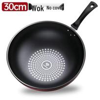 Germany Non-stick Stir-fry Wok: Oil-free, Smoke-free, Flat-bottom for Induction & Gas Stoves Default
