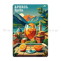 Aperol Spritz Poster Metal Plaque Poster Cinema Customize Cinema Printing Kitchen Tin Sign Poster 20x30cm
