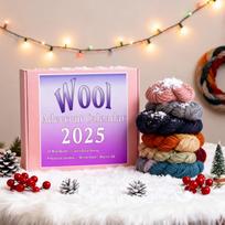 Wool Knitting Yarn Advent Calendar Gift Box 24 Days Countdown to Christmas Wool Knitting Yarn Kit Holiday Supplies 30x30cm