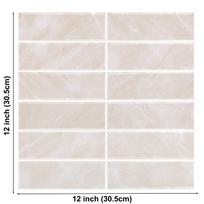 10 Sheets Self Adhesive Wall Stickers Peel and Stick Waterproof Oil-proof Vinyl Wallpaper for Home Decor Credence Cuisine Mur 10 Sheets