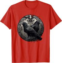Huginn Muninn Varnos Šiaurės Mitologija Vikingų Simbolis Grafinis Marškinėliai Vyrams Laisvalaikio Medvilniniai Marškinėliai S