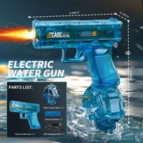 Flash Amazing Light Electric Water Gun Cool Laser Shooting Pistol New Creative Toys For Kids Summer Gift For Kids Adults Children's Birthday Gift