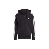 adidas French Terry 3-Stripes Full-Zip Hoodie 'Black White' Men's IC0433 XXL