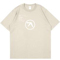 Aphex Twin Oversized Unisexs T Shirts Punk Letters Print Unisex Short Sleeve TShirt Women Summer Cotton Clothing Gothi Streetwear S