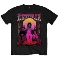 Jimi Hendrix Men's Karl Ferris Wheel Short Sleeve T-Shirt, Black, Small L