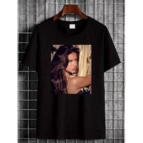Adriana Lima T-Shirt, a Breathable Top Perfect for Daily Use, Offers a Versatile And Casual Style. It'S a Soft, Stretchy Streetwear Piece Suitable S juoda