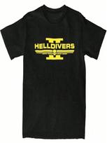 Helldivers 2 Game Fans For Men Women T Shirt Game Enthusiast Fashionable Casual Summer Round Neck Short Sleeve Mens Tee Tops S įvairiaspalvis
