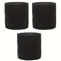 Universal Vacuum Cleaner Foam Filter Set, 3 Pieces Washable Foam Sleeve Filters, Practical Replacement Parts for Wet Dry Vacuums