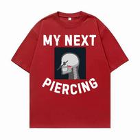 My Next Piercing Funny Lobotomy Meme Graphic Tee Shirt for Unisex Summer 100 Cotton Tshirts Unisex Fashion Casual Hip Hop T Shirt S
