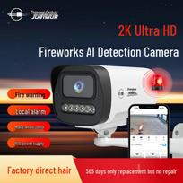 Smart AI Smoke & Fire Alarm Surveillance Camera CN plug (adapter included) No Storage Card, POE Powered