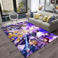 Sword Art Online SAO Novel Cartoon Carpet Rug for Home Living Room Bedroom Sofa Doormat Decor,kids Area Rug Non-slip Floor Mat 40x60cm