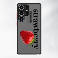 Case for Samsung Galaxy S21 S20 FE S22 S23 FE S26 Note 20 Ultra 10+ S24 Plus S25 Ultra Funda Back Phone Cover Cherry Strawberry Galaxy S22 5G