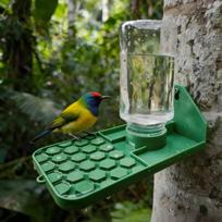 Water Dispenser Hangable Pollinator Feeder AntiDrowning Design Hanging Waterer for Beekeepers,