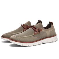 Black Breathable Mesh Men Loafers Plus Size 40 to 50 Comfortable Non Slip Casual Walking Sneakers for Outdoor Daily Wear Male 44 chaki