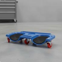 Rolling Knee Thick Foam Padding Pad Board with Wheels Swivel Casters Mechanic's Kneeling
