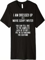 I Am Dressed As A Movie Script Writer - Halloween Costume Premium T-Shirt S įvairiaspalvis
