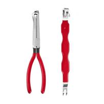 Multi-function Electrical Disconnect Pliers Straight Head Hose Clamp Pliers Wire Cutters  Oil Pipes 2 Pieces