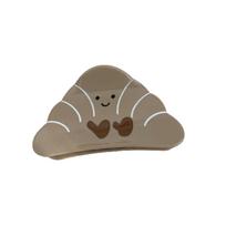 Acetic Acid Acetic Acid Grab Clip Cartoon Croissant Claw Clip Bread Shape Hair Claw  Girl croissant