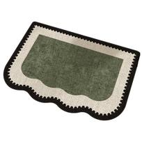 Anti Slip Linen Absorbent Rug Simple Bathroom Door Pad Quick Dry Door Mats  Bathroom Use 80cm Green A