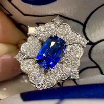 Sapphire Ring: Adjustable, Colorful & Luxurious Design for Women Adjustable Open