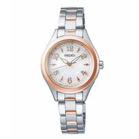Seiko Selection Ladies Solar Arabic Figures Model SWFH118 Watch Silver Pink Gold [Seiko Watch] Radio-Controlled Women's +