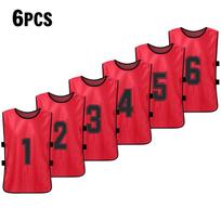 6/12 PCS Suaugusiems Futbolo Pinnies Greitai Džiovinantys Futbolo Komandos Megztiniai Sporto Futbolo Komandos Treniruotės Sunumeruoti Seilinukai Treniruotės Sportinė Liemenė