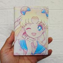 Cartoon Ice Moon Travel Passport Bag Student ID Folder Sailor Moon