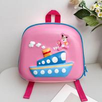School BagsNew cute cartoon ship hard shell bag cute foreign style small  casual versatile trend bag rožinė