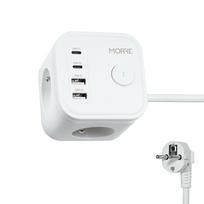 MORRE MAITINIMO KUBAS 3G, 2xUSB, 2xUSB-C 1,5m