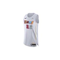 Nike raidžių logotipas spausdintas Miami Heat miesto krepšinio marškinėliai žaidėjo versija Jimmy Butler 22 vyriški marškinėliai baltas DQ0200-100 M white