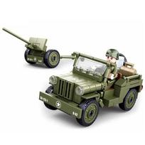 143 vnt. karinės transporto priemonės II pasaulinio karo Normandijos išsilaipinimas WILLYS automobilis kaladėlės armijos kareivis automobilis klasikinis modelis kaladėlių rinkinys vaikai DIY žaislai No Box