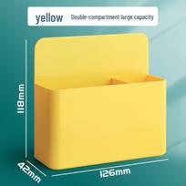 Magnetic Wall-Mount Suction Cup Pen Holder for Whiteboards and Blackboards, Large Capacity, Magnetic Pen Case 118*42*126 mm