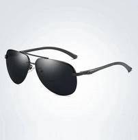 XaYbZc Men Polarized Sunglasses Men Brand Design Sun Glasses Aluminum Leg Mirror Lens Sunglasses for Men/women As Picture