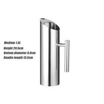 1/1.5/2L Stainless Steel Pitcher Pot designed for Bar Hotel KTV Restaurant Fantastic Kitchen Cold Water Wine Juice Water Jug