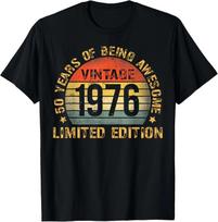 Vintažiniai 50-ojo gimtadienio papuošalai Vyrams 50 metų 1976 m. 50-ojo gimtadienio dovana Unisex marškinėliai XL