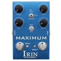 IRIN Guitar Effects Pedal: Amplifier Simulation, Distortion, Overdrive, Ten-Band EQ, Equalizer. mėlyna
