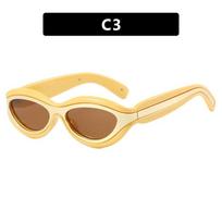 Small Frame Cat's Eye Goggles Versatile Y2K Avant-garde UV Resistant Sunglasses Elliptical Protective Goggles For Men And Women