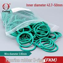 Green FKM O-ring 43.7/45/46.2/47.5/48.7/50*2.65mm Ozone Resistant Inner Diameter 45*2.65mm (5 pcs) Green FKM O-ring