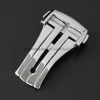 Stainless Steel Folding Watch Buckle for Omega Seamaster 300 Watch Band Accessories Silver Black Rose Gold Clasp 16mm 18mm 20mm 16mm no LOGO sidabras