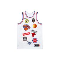 Nike x Supreme x NBA Teams Authentic Jersey 'White' Men's AQ4228-100 S white